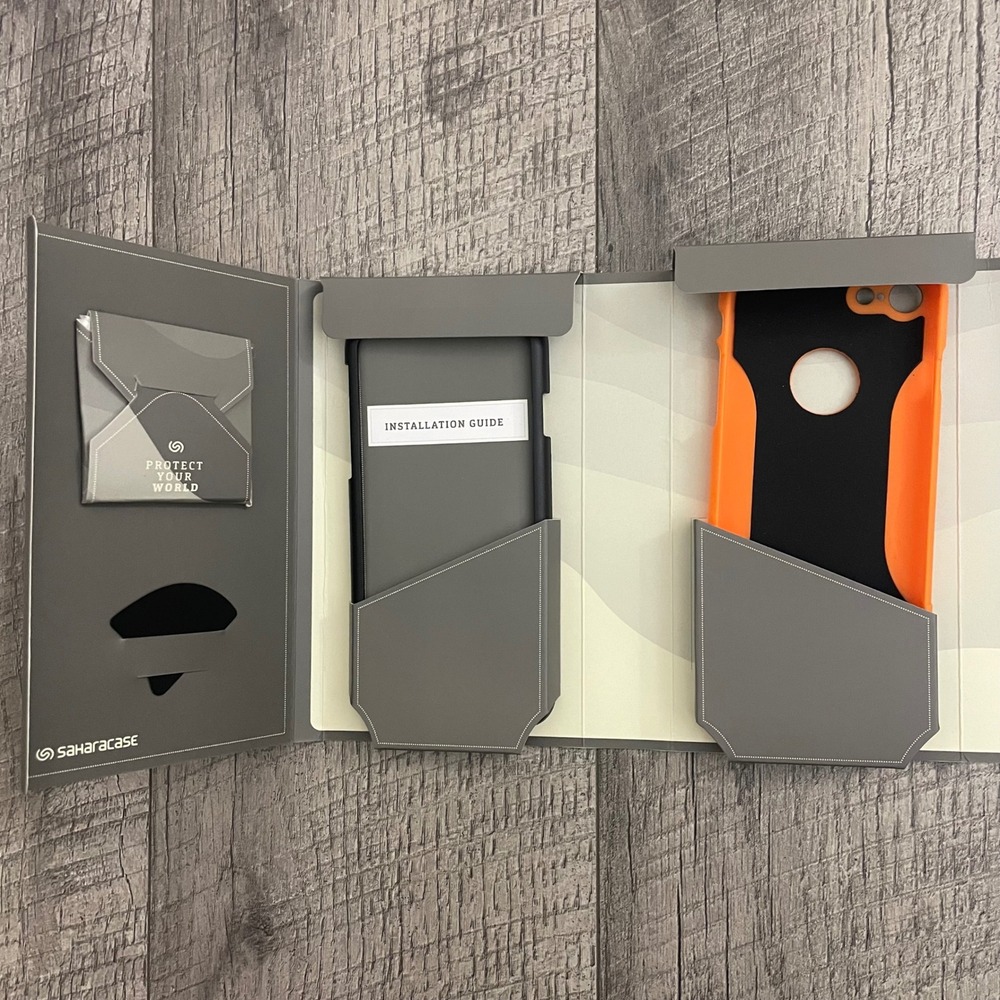 SaharaCase iPhone 7 Classic‎ Mobile Protection Kit Blazin Sun Orange New - Picture 5 of 6